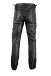 Men Real Leather Slim fit Pants Sheep Lambskin leather With Side Lace (2)