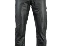 mens real leather jacket pant