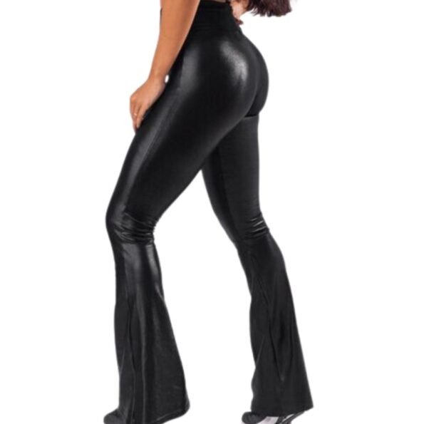 WOMENS STRETCH FAUX LEATHER PANT