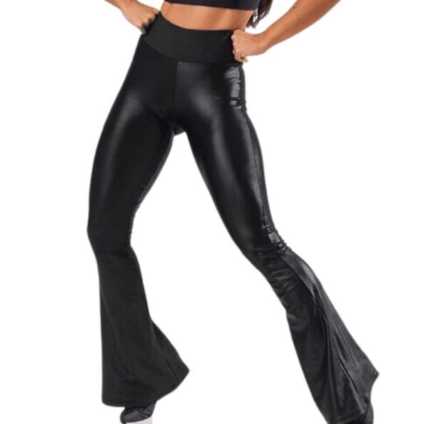 WOMENS STRETCH FAUX LEATHER PANT