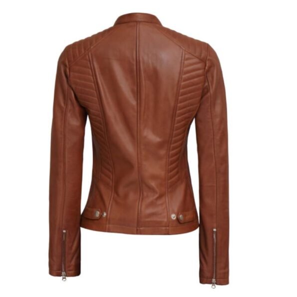 Women Fitted Leather Jacket (2)