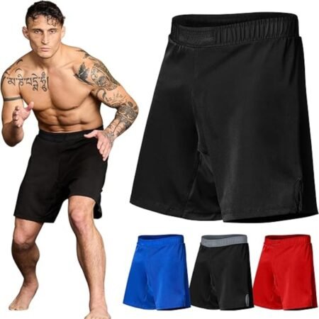 Shorts for Men No-Gi Jiu Jitsu Grappling, Muay Thai Shorts, Boxing, Kickboxing, MMA Fight Shorts Cage/UFC Training Shorts